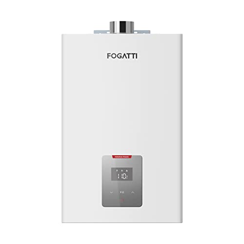 FOGATTI Natural Gas Tankless Water Heater, Indoor 4.0 GPM, 90,000 BTU Instant Hot Water Heater, InstaGas Classic 90