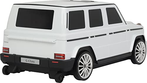 Best Ride On Cars Mercedes G-Class Suitcase Ride On, White, Large