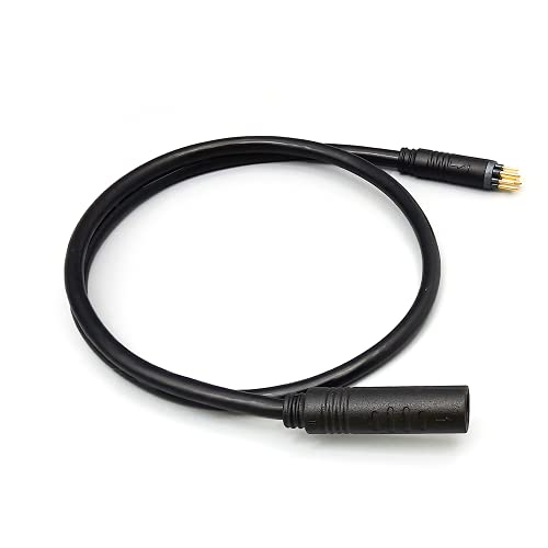 Dbrand Ebike Hub Motor Extension Cable,9 Pin Waterproof Extension Cable for Electric Bike and Escooter Female to Male 60cm 130cm 160cm Wire of Conversion Kit (9PIN 60cm)