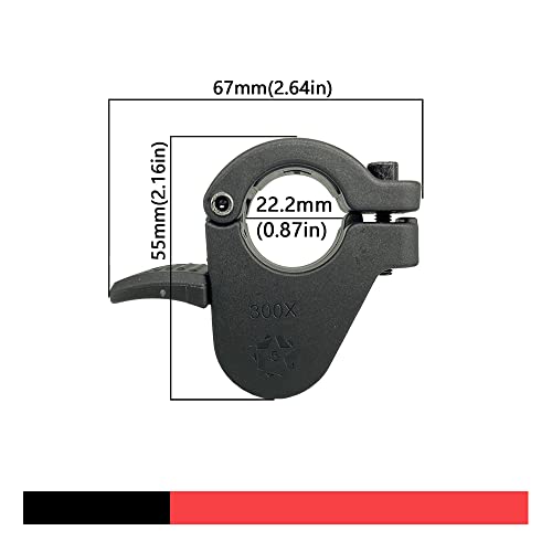 Ebike Thumb Throttle 300X,Compatible with Left and Right-Handed,SM Connector Quick Install 12V-72V Universal Voltage Electric Bicycle Conversion Kit Accessories