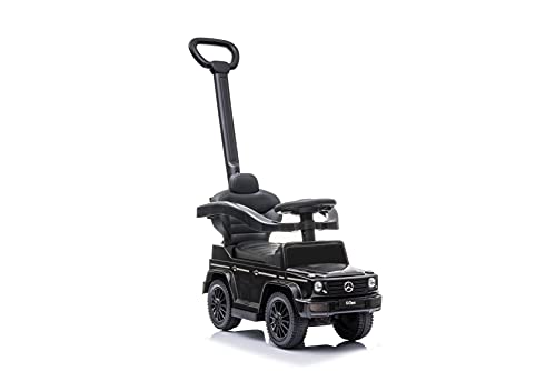 Best Ride On Cars Mercedes G-Wagon 3 in 1 Push Car, Black, Large
