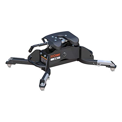 CURT 16043 A16 5th Wheel Hitch, 16,000 lbs, Select Ram 2500, 3500, 8-Foot Bed Puck System