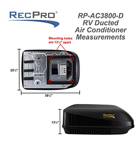 RecPro RV Air Conditioner 15K Ducted | Quiet AC | 110-120V | Heater and Cooling | Easy Install | All-in-One Unit | For Camper, Travel Trailer, Fifth Wheel, Food Trucks, Motor Home (White)