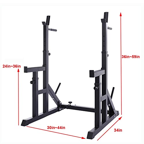 YADEOU Power Tower Workout Strength waist tranier Training Pull Up Bar Dip Station Dumbbell Bench Multi-Function Adjustable Fitness Exercise Equipment for Home Gym