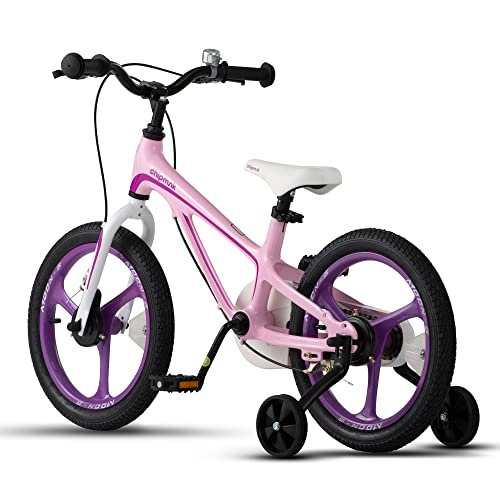 Royalbaby Moon 5 Kids Bike 16 Inch Childrens Bicycle with 2 Handle Brake Training Wheels for Boys Girls Pink