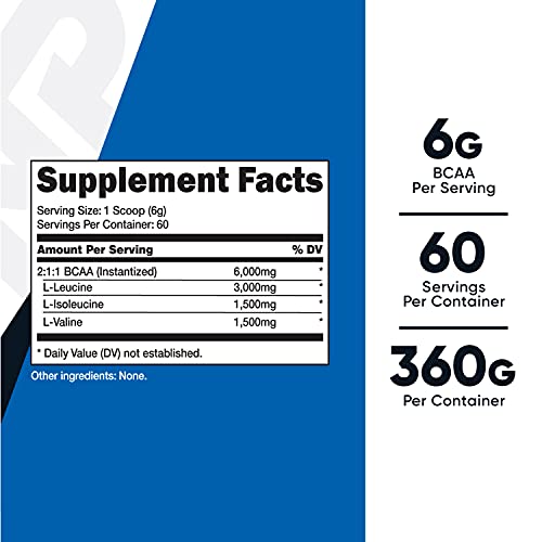Nutricost BCAA Powder 2:1:1 60 Servings - Branched Chain Amino Acids