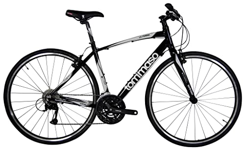 Tommaso La Forma Lightweight Aluminum Hybrid Bike -Black/White - Small