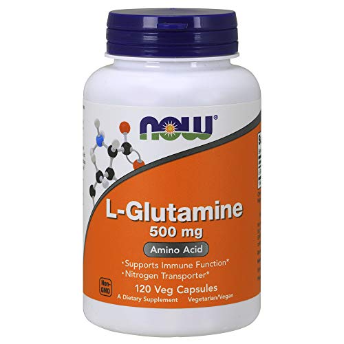 NOW Foods L-Glutamine 500mg - 120 ct (Pack of 2)