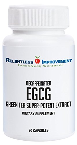 Relentless Improvement EGCG Green Tea Extract 670mg Extract Per Capsule Standardized to 98%+Polyphenols 60% EgCG Very Low Caffeine Zinc Ionophore
