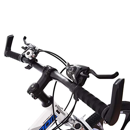 Kusou 26 inch Folding Mountain Bike Foldable Bikes 21 Speed Full Suspension Road Bike MTB Bicycle Double Disc Brake Shimanos High Carbon Steel Sports Wheels Gift for Adults Teens Men Women