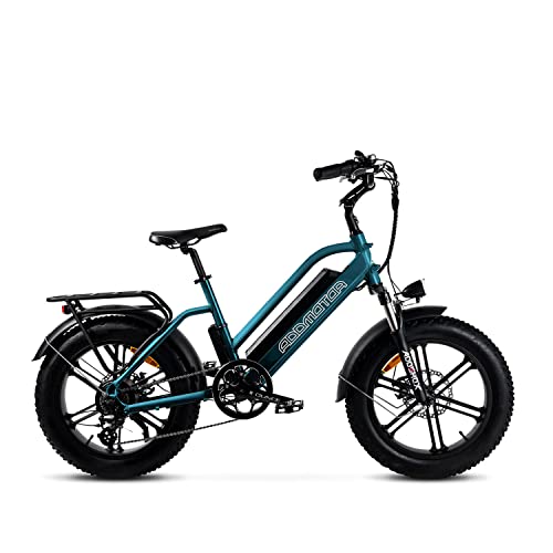 Addmotor M-50 Electric Bike 20" Electric Mountain Bike, 750W Ebike for Adults 28MPH Electric Bicycle/Electric Commuter Bike with 48V 17.5Ah Removable Lithium-Ion Battery, 7-Speed Gear, 3 Colors, Green