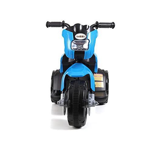 TOBBI Kids Electric Ride On Motorcycle 6V Battery Power 3 Wheel Bicycle Blue Motorcycle Toy for Children Boys Girls Motorbike Ride On Vehicle