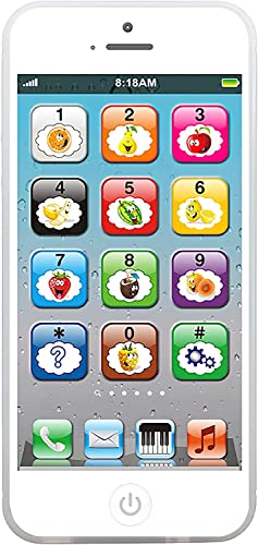 Wolmund Toy Learning Play Cell Phone with 8 Functions and Dazzling Lights Interactive Toy for Toddler Baby Kids Boys Girls