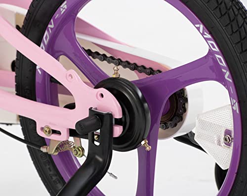 Royalbaby Moon 5 Kids Bike 16 Inch Childrens Bicycle with 2 Handle Brake Training Wheels for Boys Girls Pink