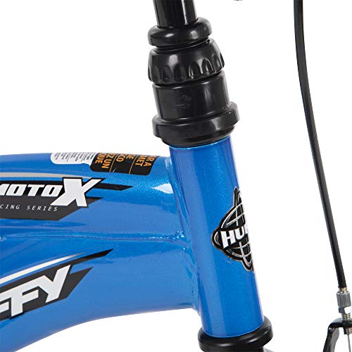 Huffy Kid Bike, Moto X, Quick Connect, Gloss Blue, 12"