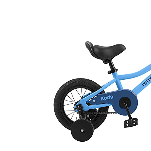 Retrospec Koda 12" Kids Bike Boys and Girls Bicycle with Training Wheels, Bell & Basket - Toddler Bikes for Ages 2-3 Years Old - Bluebird
