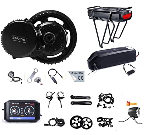 BAFANG BBS02B 48V 750W Motor LCD Display Electric Bike Part and Accessories DIY Ebike Conversion Kit (Chainring Wheel T44, Display 750C)