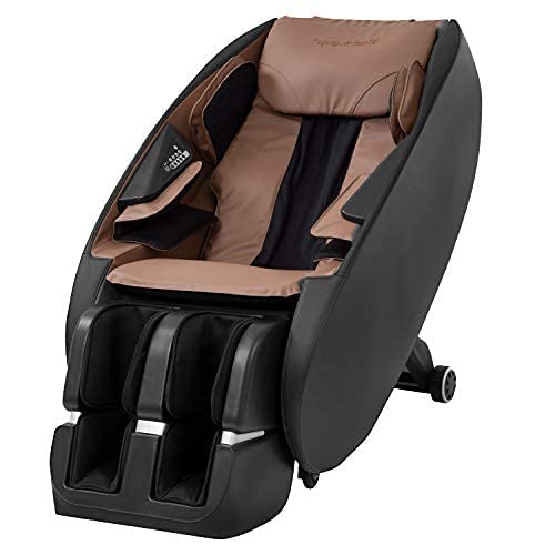 FDW Shiatsu Massage Chairs Full Body and Recliner Zero Gravity Massage Chair Electric with Built-in Heart Foot Roller Air Massage Easy to Move for Home Office,Black