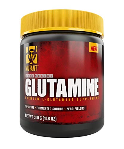 Mutant Glutamine - 100% Pure Workout Supplement to Help Replenish Glutamine Levels for Improved Muscle Repair, Immune and Digestive System Support After Physical Activity – 300 g – Unflavored