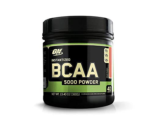 Optimum Nutrition Instantized BCAA Powder, Keto Friendly Branched Chain Essential Amino Acids, 5000mg, Fruit Punch,13.40 oz, 40 Servings (Packaging May Vary)