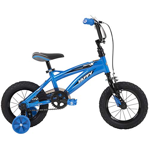 Huffy Kid Bike, Moto X, Quick Connect, Gloss Blue, 12"