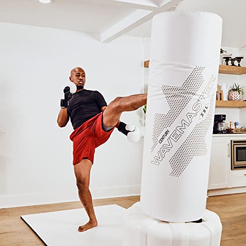 Century Wavemaster XXL | Freestanding Punching Bag with Base | Heavy Bag Boxing Martial Arts Kickboxing Bag | Optimal Strength and Cardio Training Bag (White)