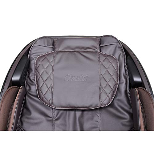 Osaki Zero Gravity 3D L-Track Chair with Space Saving Bluetooth Connection for Speaker 9 Unique Auto-Programs 4 Massage Styles OS-Monarch, One Size Fits All, Brown