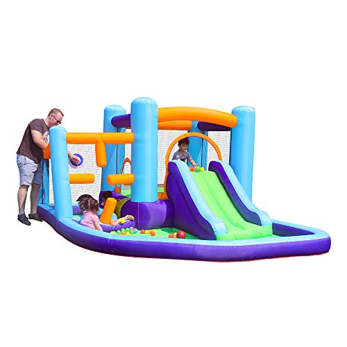AirMyFun Inflatable Kids Bounce House Bouncy Castle with Water Slide for Kids Outdoor Indoor Party