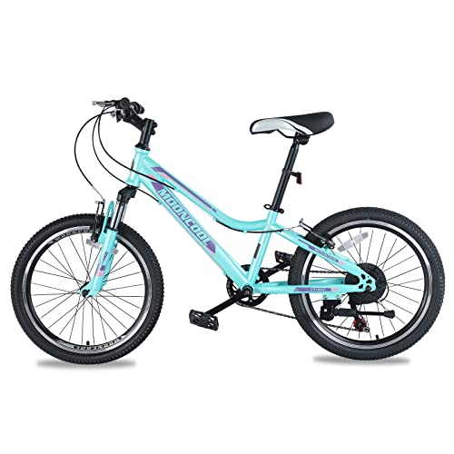 Adult Mountain Bike, 20 Inch Wheels Adult Bicycle, 7 Speed Bikes for Mens Womens, MTB Bike with Suspension Fork, Multiple Colors