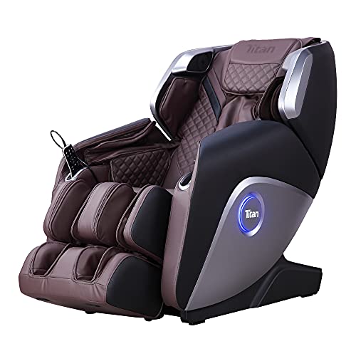 Osaki Titan 3D Elite 3D Massage Intelligent Voice Control Full Body Reclining Zero Gravity Heated Massage Chair with Specialized Foot Roller and Calf Roller (Brown)