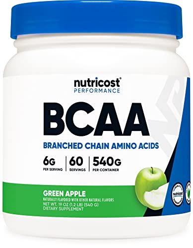 Nutricost BCAA Powder - 2:1:1 (Green Apple) - 60 Servings