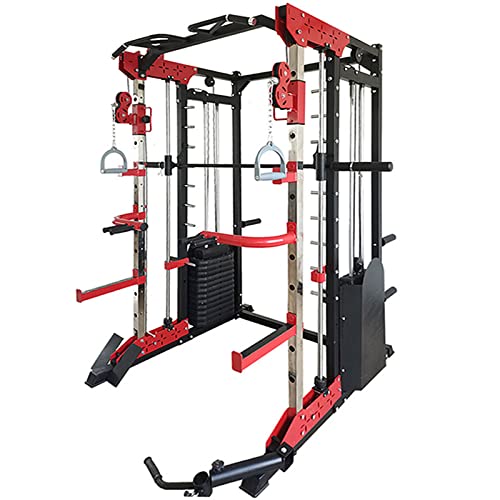 DUTUI Smith Machine Squat Rack Bench Press Barbell Gantry Multi-Functional Comprehensive Trainer Commercial Household