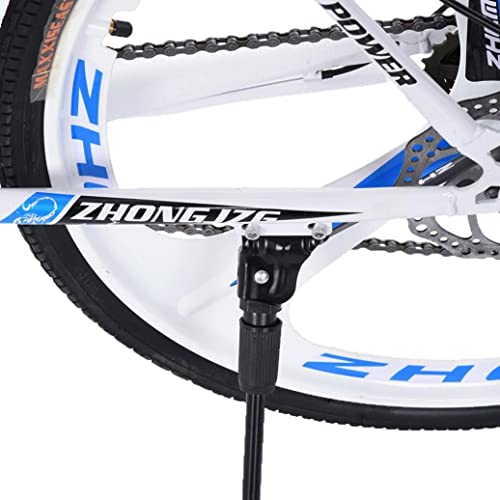 21 Speed Road Bike Full Suspension Road Bike Dual Disc Brakes 26 inch 3 Spoke Wheels for Men/Women (B)