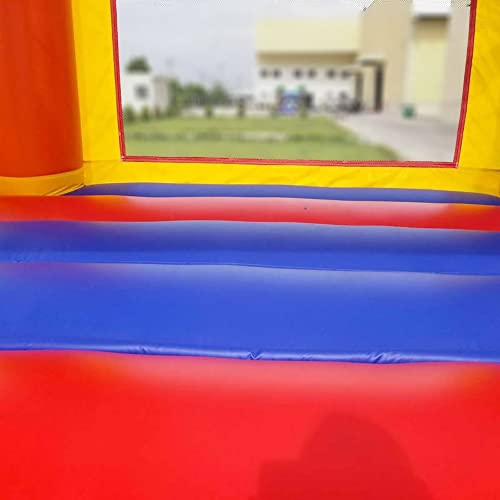 Crossover Rainbow Inflatable Bounce House | 13' Foot x 12' Foot Bouncy Area | for Residential/Backyard Use | Includes: Blower, Anchor Stakes, and Storage Bag