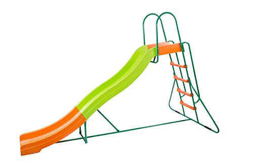 Outdoor Play Set Kids Slide: 10 ft Freestanding Climber, Swingsets, Playground Jungle Gyms Kids Love – Above Ground Pool Slide for Summer Backyard