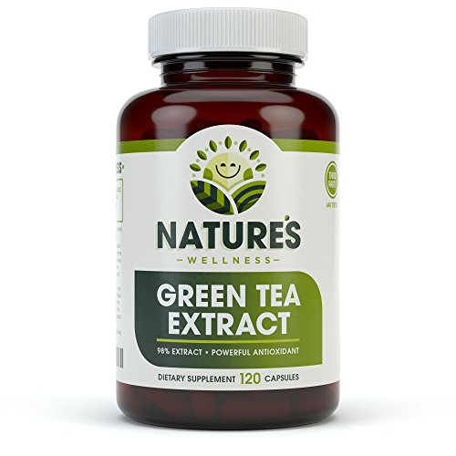 Green Tea Extract 98% Standardized with EGCG | Healthy Weight Support, Metabolism, Energy, Heart Health | Green Tea Capsules are Natural Caffeine Pills with Antioxidant & Free Radical Scavenger 1000mg