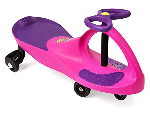 The Original PlasmaCar by PlaSmart - Pink | Purple - Ride On for Ages 3 Years and Up - No Batteries, Gears or Pedals - Twist, Turn, Wiggle for Endless Outdoor Fun- Sit Down Kids Riding Push Around Toy