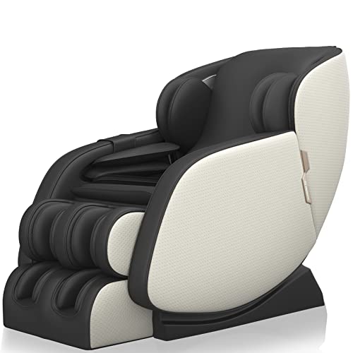 Real Relax Massage Chair, Full Body SL Track Massage Chair, Zero Gravity Shiatsu Massage Recliner with Body Scan Heat Foot Roller, Zenart-01
