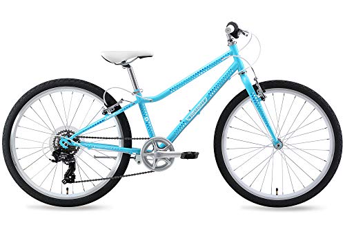 GUARDIAN Bike Company Ethos Safer Patented SureStop Brake System 24" Kids Bike, Light Blue/Blue