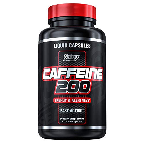 Nutrex Research Caffeine Pills 200 mg | Smooth Energy & Focus - Focused Energy for Your Mind & Body - No Crash - No Jitters | Liquid Capsules, 60Count