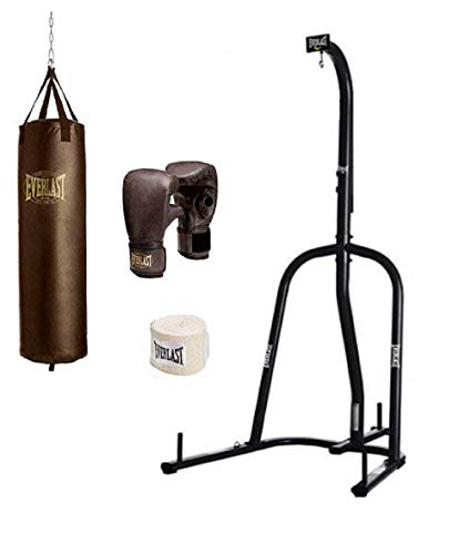 Beastly Gen Gyms and Everlast Punching Bag Everlast Heavy Bag Kit with Stand (100)