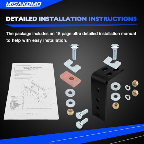 Universal Installation Kit w/Hardware and Brackets Compatible with 5th Wheel Trailer Hitches Installation Kit Replace# 30035, 58058 (10-Bolt Design)