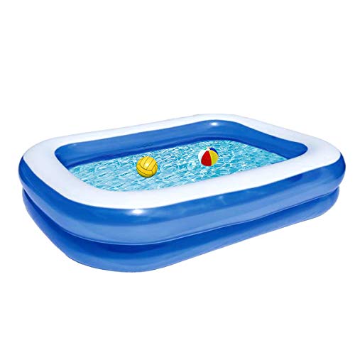 Inflatable Swimming Pools, Inflatable Kiddie Pools, Family Swimming Pool, Swim Center for Kids, Adults, Toddlers, Garden, Backyard, Wear-Resistant Thickened Swimming Pool (79" X 53" X 20")