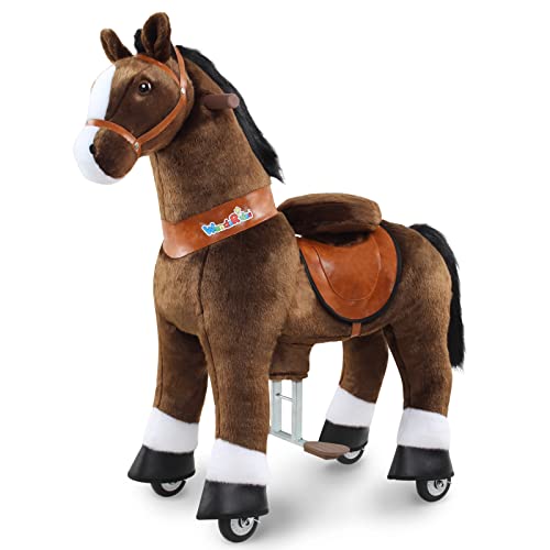 WondeRides Ride on Horse Toys Size 4 for Boys and Girls Age 4-9 (36 Inch Height) Pony Ride