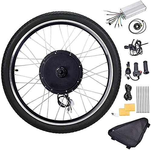 Electric Bicycle Motor Kit, 26" Front Rear Wheel E-Bike Conversion Kit, 48V 1500W Hub Motor for Bicycle (Rear Wheel)