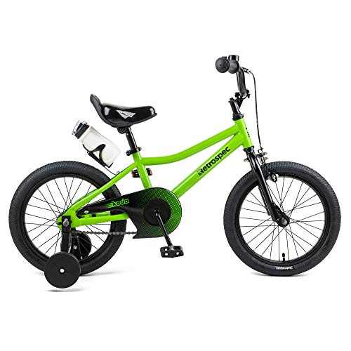 Retrospec Koda Kids Bike Boys and Girls Bicycle with Training Wheels, 16", Eco Green