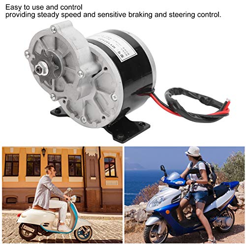 Electric Bicycle Motor Kit, 12V 250W DC High Speed Electric Bike Conversion Kit with Speed Controller, 13 Tooth Sprocket, 38 Section Chain Electric Gear Motor Kit for E-Bike, Electric Motorbike