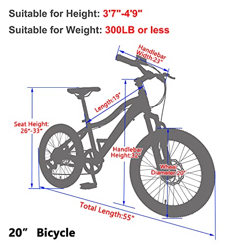 ABORON Adult Mountain Bike, 7-21 Speeds Variation, 20/24/26-Inch Wheels, Double Disc Brakes & Derailleur, Suspension Fork, Unisex MTB Bikes for Women and Men Youth ZT20 Blue