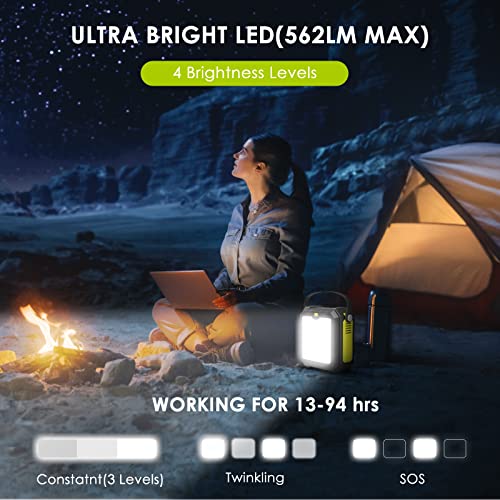 MARBERO Portable Power Station 83Wh Small Generator Solar Power Bank 80W(Peak 120W) Camping Laptop Charger Emergency Battery Pack with AC Outlet 4 USB Ports with Flashlight for Outdoor Home Travel