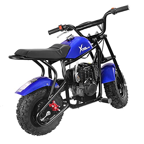 XtremepowerUS Pro-Edition Mini Dirt Bike 40CC 4-Stroke Kids Pit Off-Road Motorcycle Pocket Bike, Blue